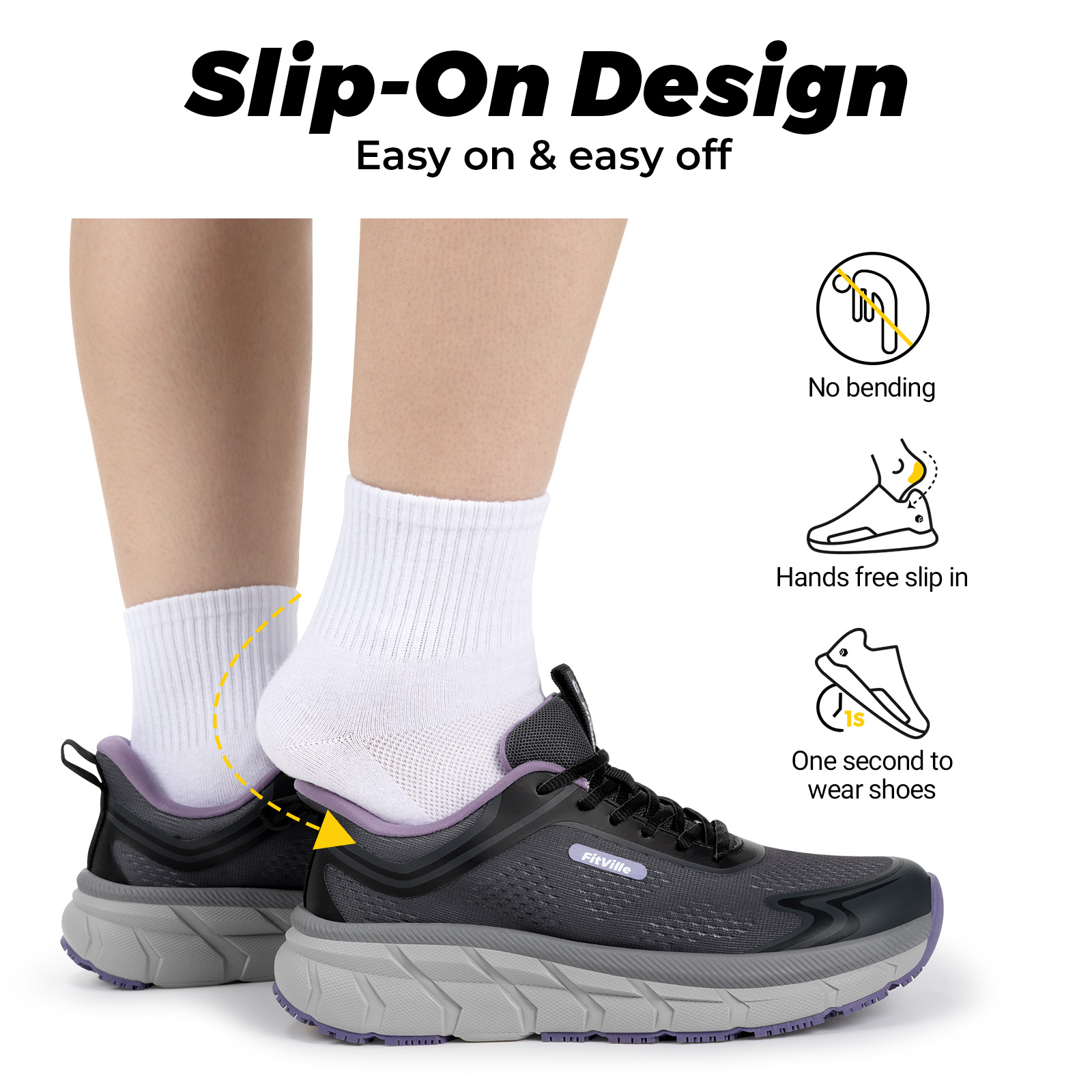 Fitville Women's Sports Shoes  - Wide Toe Box Running Sneakers ulasan dan harga
