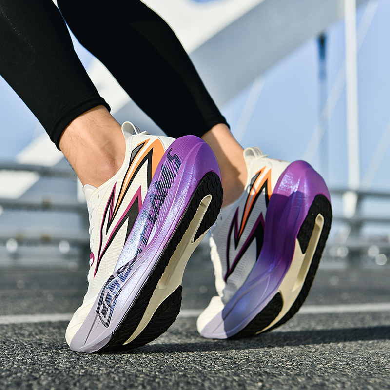 Men Running Shoes Carbon Plate - Breathable Mesh Athletic Shoes ulasan dan harga