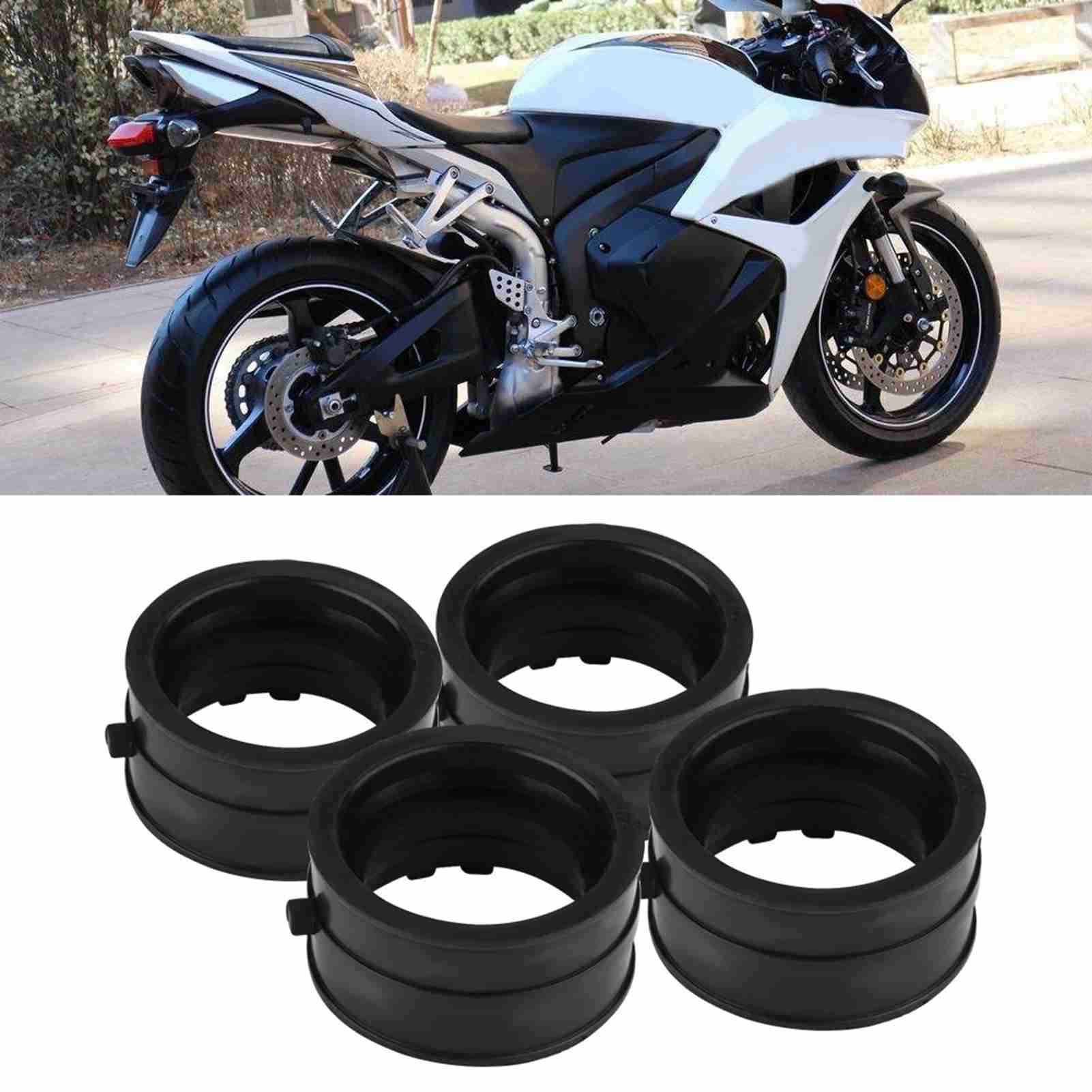 4Pcs Black Plastic Motorcycle  - Boots ulasan dan harga