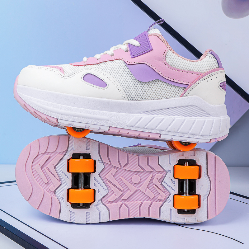 Kids Roller Skates 4 Wheels De - Sneakers ulasan dan harga