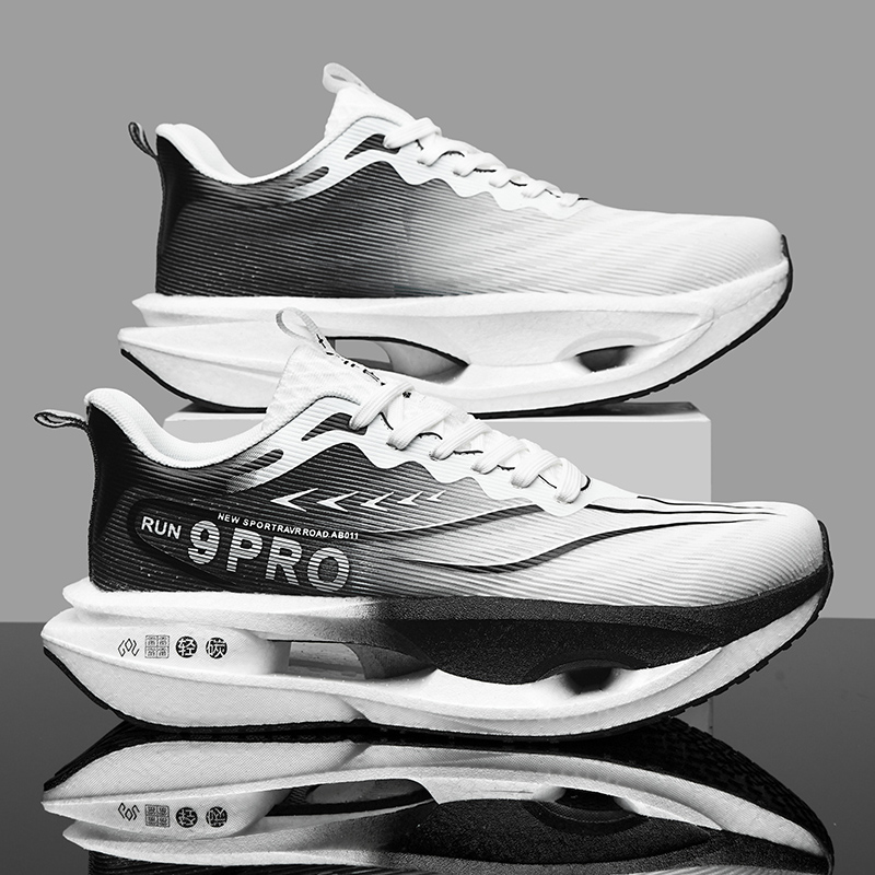Men Running Shoes Carbon Board - Breathable Mesh Athletic Shoes ulasan dan harga