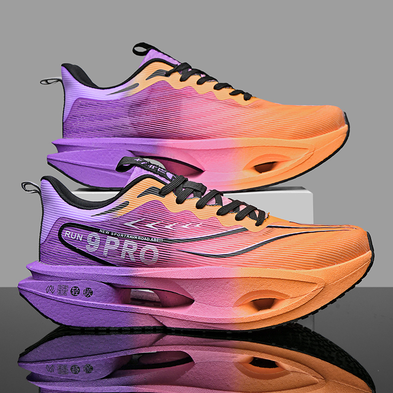 Men Running Shoes Carbon Board - Breathable Mesh Athletic Shoes ulasan dan harga