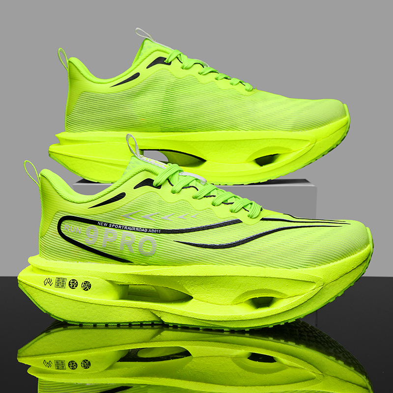 Men Running Shoes Carbon Board - Breathable Mesh Athletic Shoes ulasan dan harga
